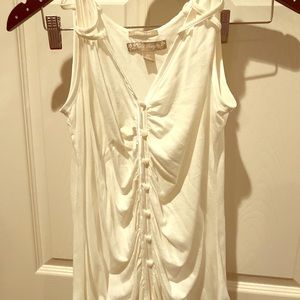 Cute cotton sun top satin trim with buttons